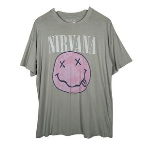 Nirvana Logo Jersey Band T-Shirt